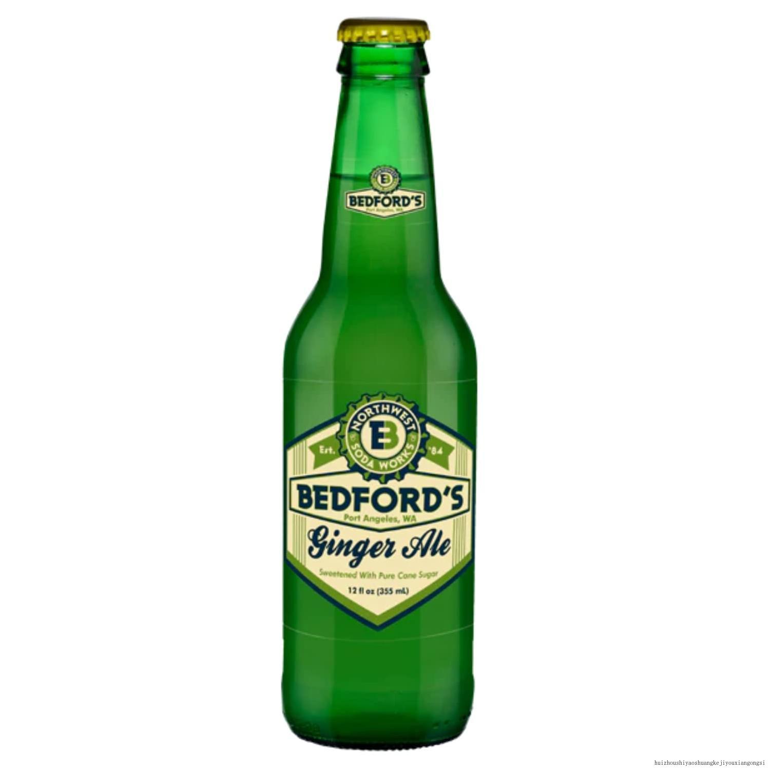 Glass Bottle Iconic OldTime Brand Soda 12 Oz 12 Pack Bundled By (Bedford's Ginger Ale