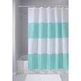 thumbnail image 4 of InterDesign Zeno Fabric Shower Curtain, Standard 72" x 72", Blue/White, 4 of 4