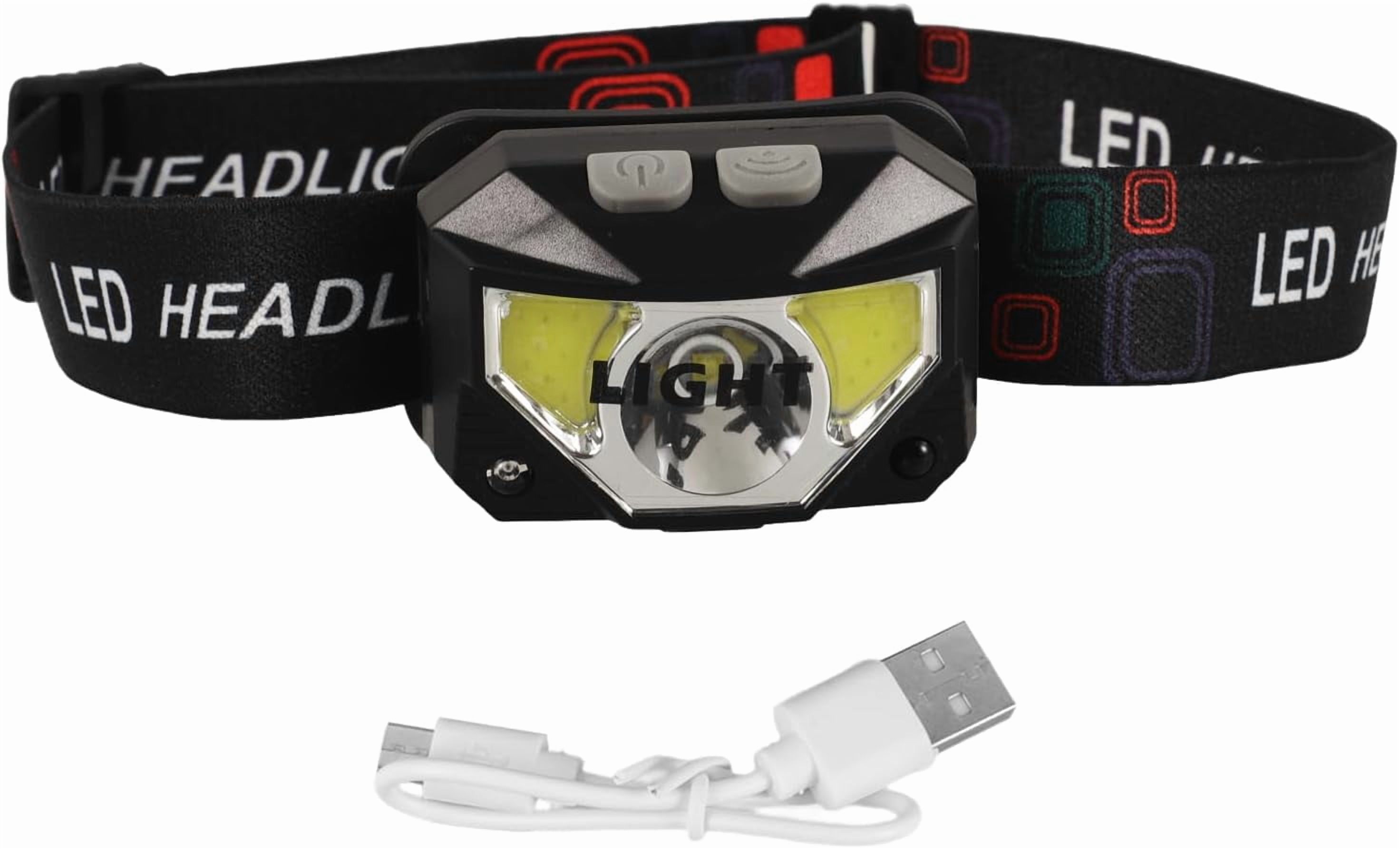 ZOUSSIQI Outdoor Headlamp for Camping Rechargeable Headlight Reusable ...