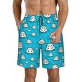 thumbnail image 1 of Fotbe Hippo In Water Head Trajes de Baño Estampados para Hombre, Shorts de Verano de Secado Rápido, Ropa de Playa, Bañadores-XX-Large, 1 of 6