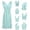 Light Blue, variant on Women's Convertible Tie Strap Dress – Multi Way Short Sleeveless Dress with Pockets – Versatile Day to Night Outfit – Size S-XL