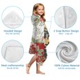 thumbnail image 7 of Pioneer Flower Floral Print Pattern Hooded Bath Towel，50"x30" for Ages 3 To 12 Kids, Quick Dry Lightweight Soft Microfiber Hood Beach Towel Cover Up for Kids, 7 of 7