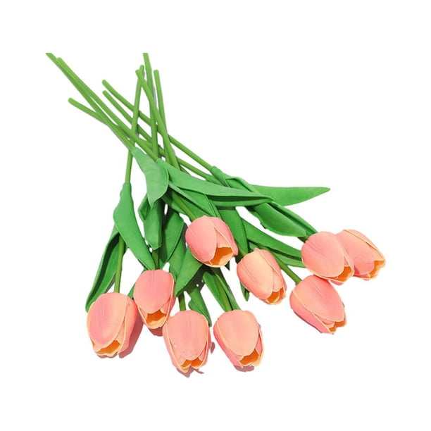 Cateissary Ramo simulado de 10 bolsas con que añaden vitalidad a la decoración del hogar flores decorativas para el hogar y la Flores artificiales polvo de puesta de sol