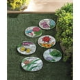 thumbnail image 2 of Zingz & Thingz "Enjoy Our Garden" Outdoor Stepping Stone - 11" - White and Pink, 2 of 4