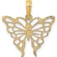thumbnail image 4 of 14K Yellow Gold Butterfly Charm (20.6 X 20) Made In United States k6537, 4 of 5
