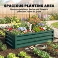 thumbnail image 4 of Outsunny 4' x 2' x 1' Raised Garden Bed, Galvanized Planter Box Dark Green, 4 of 10