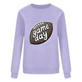 thumbnail image 3 of Uootdi Game Day Sweatshirt Football Long Sleeve Shirts for Women Game Day Outfits Gift Football Fan Game Day Shirt Casual Tops, 3 of 4