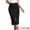 Black, variant on Women's Denim Front Slit Zipper Bodycon Midi Jean Skirt XL Jean Blue