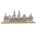 thumbnail image 1 of Adorno de placa hueca de madera para centros de mesa de Ramadán Eid, superficie lisa Estilo B, 1 of 9