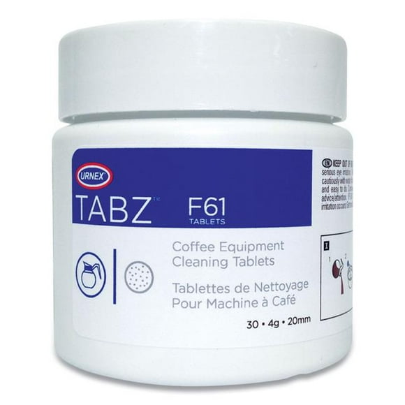 Urnex UBI60031 Tablettes de Nettoyage pour Équipement de Café 0.14 oz - 30 Tablettes par Pot