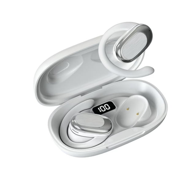 Amzcrzy Electrónica para hombres Organizador de electrónica Cámara digital Auriculares inalámbricos Bluetooth OWS con gancho para la oreja, diseño abierto y cómodo, sin sujeción intraauricular. Acces