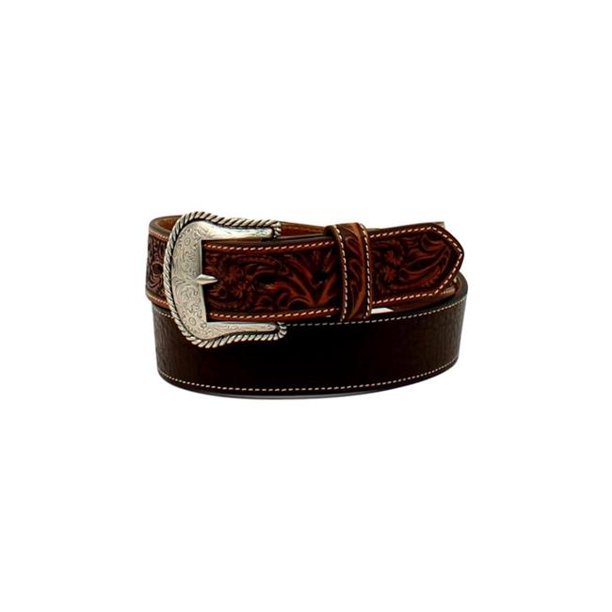Ariat A1026602-42 1.5 in. Hommes Rond Concho Floral Onglets Ceinture Brun & 44; Taille - 42