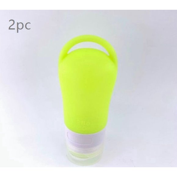 Juego de botellas desinfectantes, botella de almacenamiento portátil con orificio for colgar, botella dispensadora de desinfectante de manos de silicona