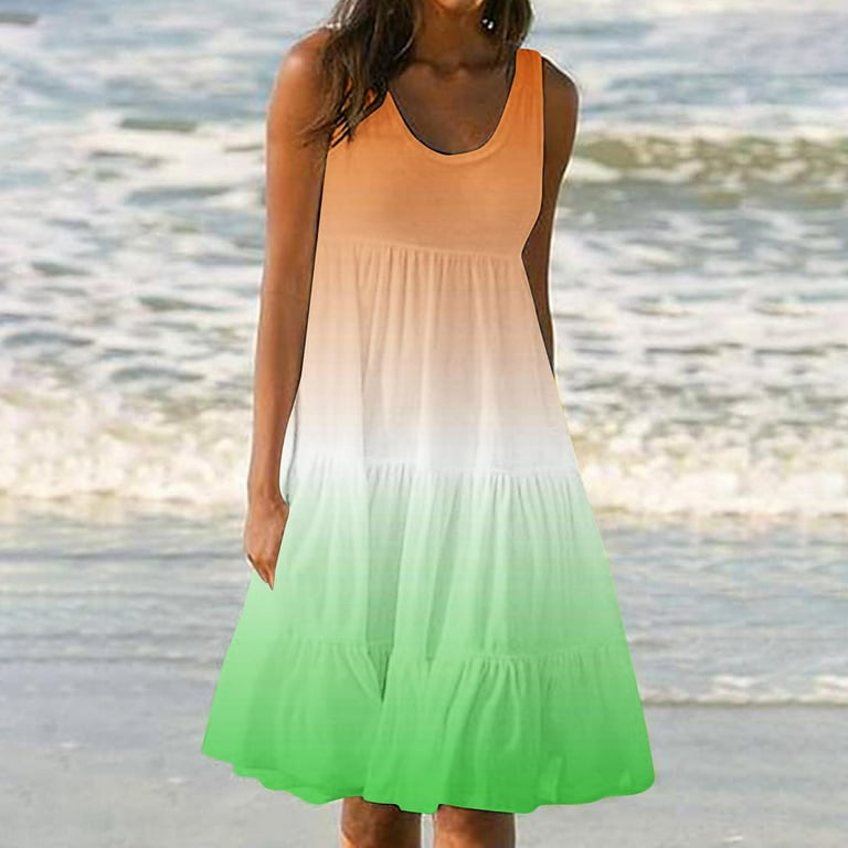 romantic beach dresses A-line Boho Unique Side Slit Romantic Beach Long Wedding Dresses WD162 –  bridalsew main image 1