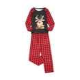 thumbnail image 4 of Meihuid Matching Family Pajamas Sets Christmas PJ's Holiday Christmas Deer Printed Sleepwear with Plaid Pants, 4 of 10