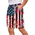 thumbnail image 5 of Xuniizn Mens Shorts USA Flag 250th Anniversary Festival Printed Shorts 4th of July Independence Day Casual Holiday Shorts, S-2XL, 5 of 6