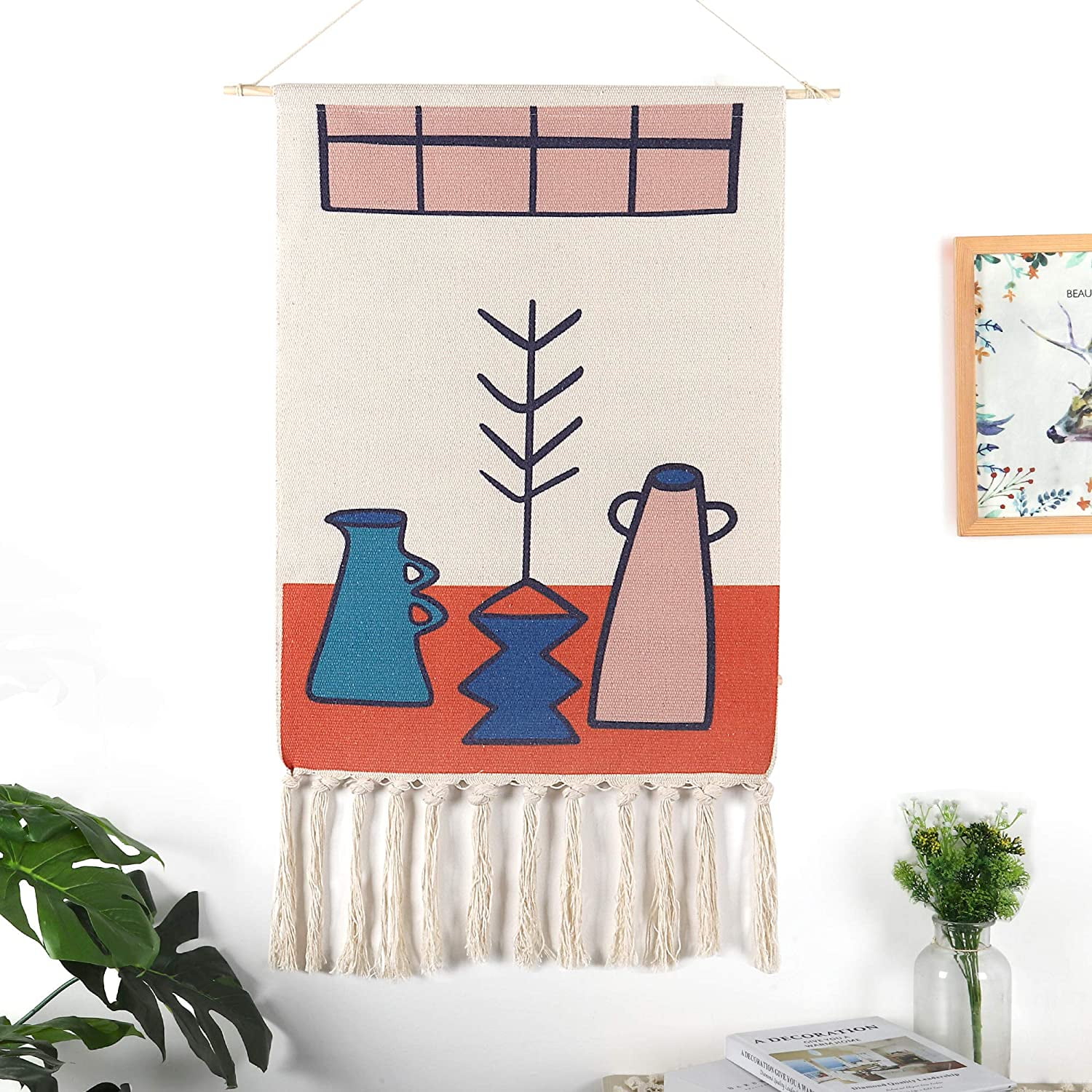 Macrame Woven Wall Hanging Tapestry Hemp Rope Boho Chic Art Tassel Home Decor Macrame Woven Wall Hanging Tapestry Hemp Rope Boho Chic Art Tassel Home Decor
