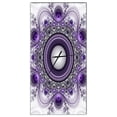 thumbnail image 2 of DesignArt Purple Fractal Pattern with Circles Large Wall Clock, 2 of 2