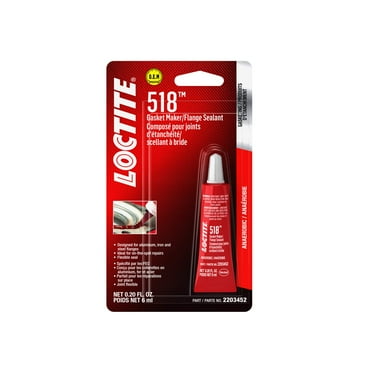 The 518 gasket maker & flange sealant is anaerobic and non-corrosive. It flexes when you move it.