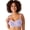 Pale Lilac Stripe Embroidery, variant on Women's Plus Size Pinstripe Wireless Bra