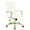White, variant on LeisureMod Harris High-Back Leather Office Chair With Gold Frame