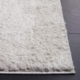 thumbnail image 3 of SAFAVIEH Rumi Beumont Solid Polyester Shag Runner Rug, Ivory/Light Beige, 2'2" x 8', 3 of 7