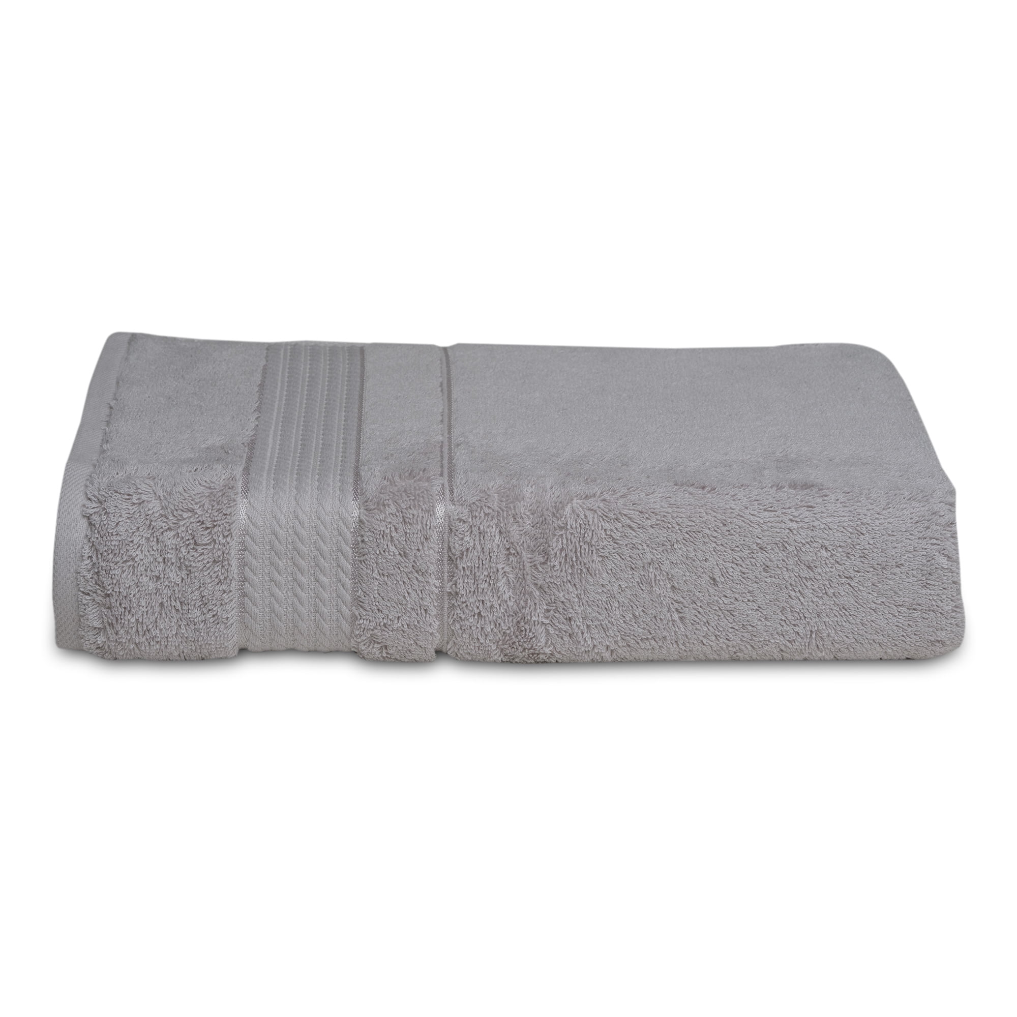Melissa Linen Luxury Bath Towels Set of 6  - Bath Towels, Hand Towels, and Washcloths for the Bathroom – Silver Gray