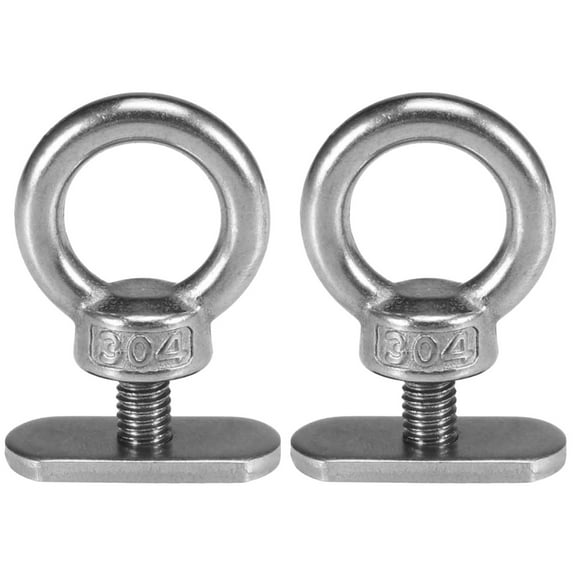 Kayak Ring Hook Rings Stainless Steel Hooks for Hanging Soveriegn Silver Track Mount Load 2 Count