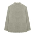 thumbnail image 5 of BRDFRL Women's Chunky Popcorn Cardigan Oversized Open Front Boyfriend Batwing Long Sleeve Fuzzy Knit Sweaters Cardigans Light Gray 2XL, 5 of 6