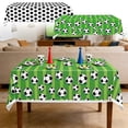thumbnail image 7 of Soccer Party Decoration Plastic Tablecloth, Soccer Pattern Party Table Cover, Sport Rectangular Plastic Table Cloth, For Sports Soccer Theme Party Decorations, 108" x 54", 7 of 7