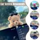 thumbnail image 3 of Lindo adorno de oso de peluche para coche: decoración para salpicadero y pantalla, regalo perfecto para conductores, uso en múltiples escenas., 3 of 5