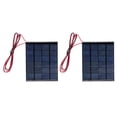 thumbnail image 1 of Compact Dual Mini Solar Panel Set with 100cm Cable, 6V 2W Polysilicon Module for DIY Projects and Renewable Energy Experiments, 1 of 6