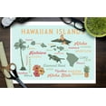 thumbnail image 3 of Hawaiian Islands, Typography and Icons, Islands Outlined (9x12 Wall Art Print, Home Decor), 3 of 3