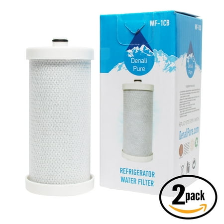 

2-Pack Replacement Frigidaire GLRT188WDL8 Refrigerator Water Filter - Compatible Frigidaire WF1CB WFCB Fridge Water Filter Cartridge - Denali Pure Brand