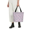 thumbnail image 3 of Vsdgher Flamingo print Reusable Shopping Grocery Bags for Women Shopping with Pouch Foldable Pouch Lightweight Polyester Fabric, 3 of 6