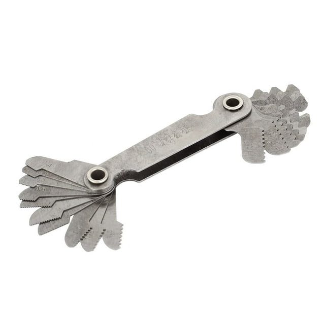 Unique Bargains 0.4mm-6mm Metric 60 Degree Screw Thread Pitch Measure Gauge