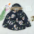thumbnail image 4 of Mercatoo Toddler Girl's Winter Fl𝐞ece Lined Long Parka Puffer Coat Thicken Ski Jacket with Fu𝐫 Trim Hood Kids Down Jacket Coat, 4 of 8