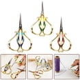 thumbnail image 3 of BUYISI European Style Vintage Embroidery Scissors Sewing Fabric Sewing Cutting Shears Green, 3 of 5