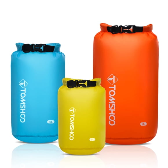 Set de bolsas secas TOMSHOO 3L 5L 8L, ligero e impermeable