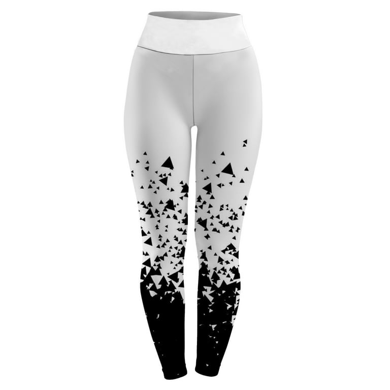 xinqinghao yoga pants women women tribal style printed leggings high  waisted yoga pants full length workout running sports tights lift yoga  pants yoga pants with pockets white l 