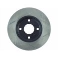 thumbnail image 4 of Fits 2000-2004 Ford Focus Stop Tech Power Slot Brake Rotor 126.61061SR SportStop Slotted; Silver E-Coated; Alloy; Single, 4 of 5