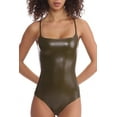 thumbnail image 2 of Commando Women's Faux Leather Cami Thong Bodysuit BDS309, 2 of 8