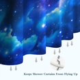 thumbnail image 6 of Colorful Starry Sky and Universe Modern Waterproof Shower Curtain Set with 12 Hooks, Washable Decorative Bathroom Shower Curtain, 6 of 6