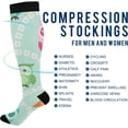 thumbnail image 4 of FREEAMG Cute Owl Compression Socks for Men & Women Knee High Stockings for Running, Sport, Hiking & Travel, 4 of 7
