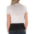 thumbnail image 3 of INC Womens White Tie Color Block Short Sleeve Jewel Neck T-Shirt Size: XL, 3 of 3