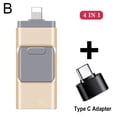 thumbnail image 1 of Clé USB 4 en 1 3.0 pour iPhone/Android OTG Type 32128 Go L3D1, 1 of 9