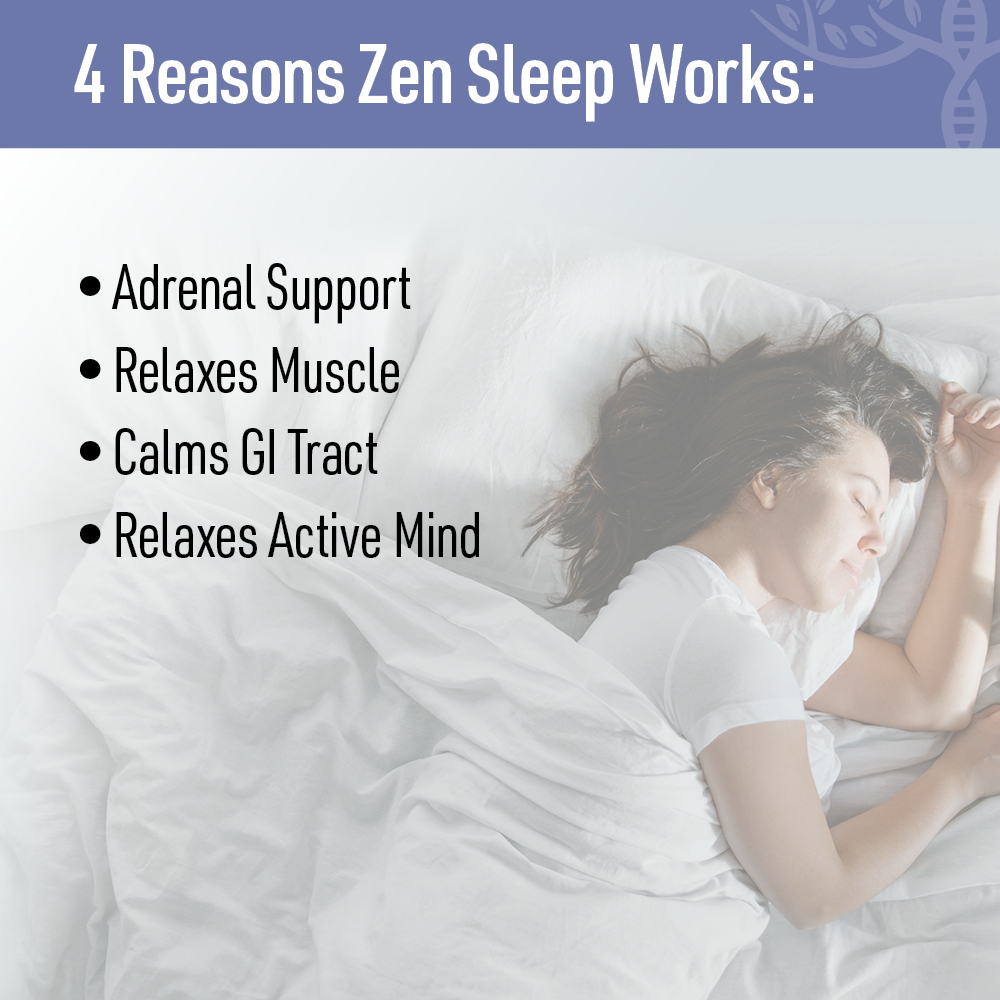 Liver Medic's Zen Sleep Non-Addictive Sleep Aid w/Adrenal Support.  No Melatonin (60 Veggie Caps)
