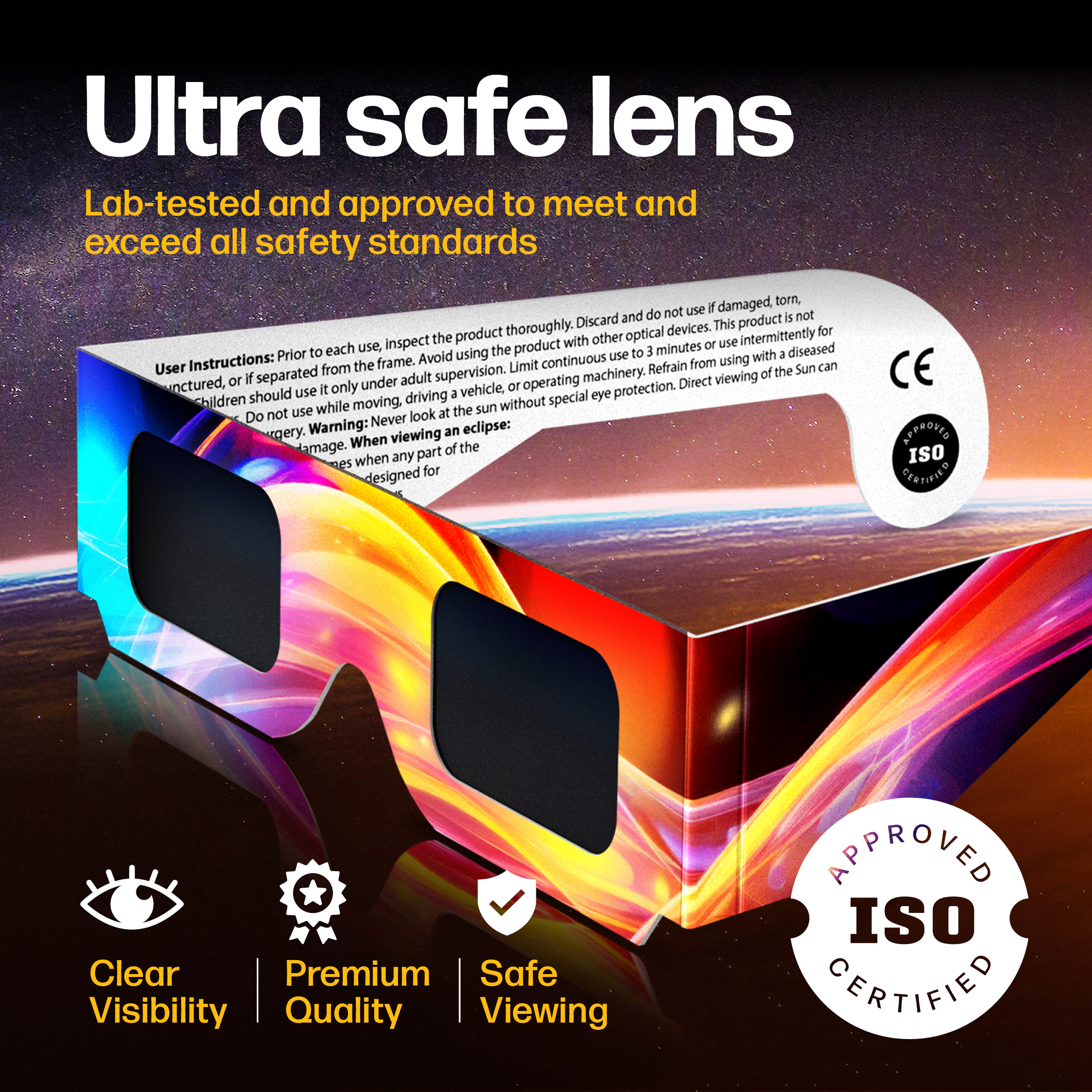 MedOptics Solar Eclipse Glasses 10 Pack 2024 USA Ubuy