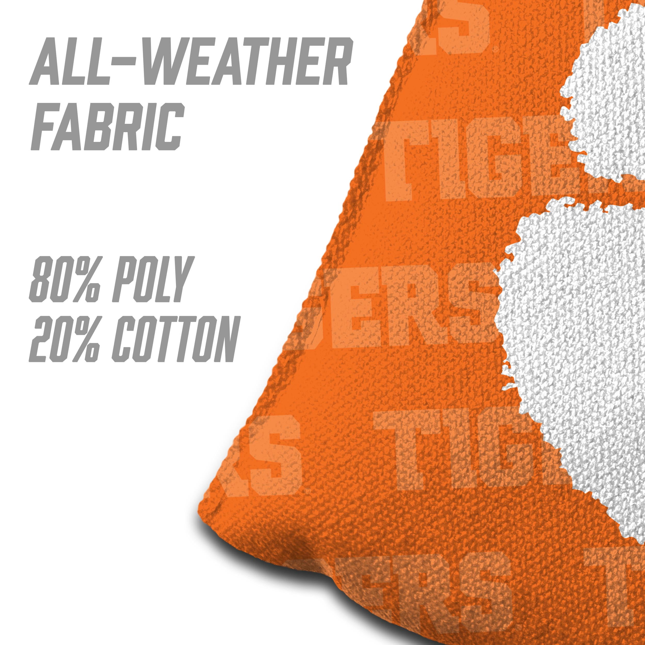 NCAA Clemson Tigers Cornhole Bags - 4PK - Orange
