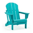 thumbnail image 2 of PORCHSIDE Outdoor Folding Adirondack Chair (Set of 2), Turquoise, 2 of 9